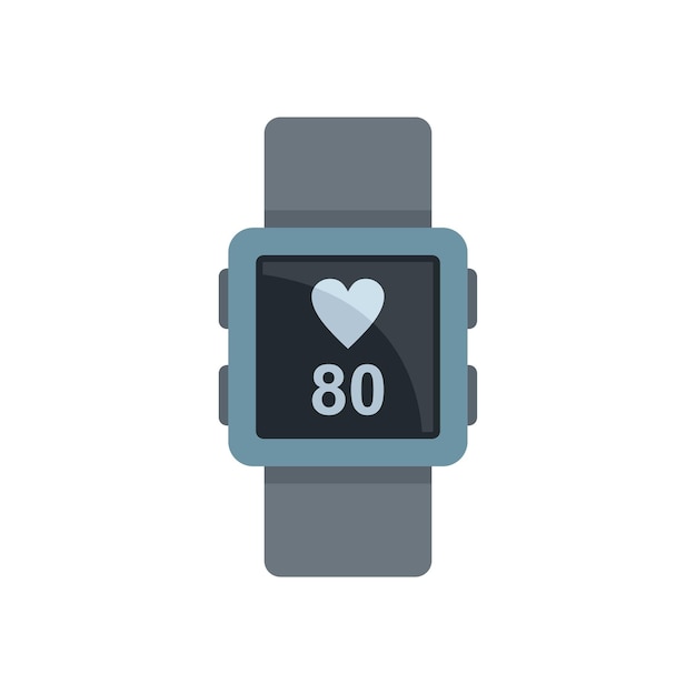 Icono de Smartwatch Ilustración plana del icono de vector de Smartwatch aislado sobre fondo blanco