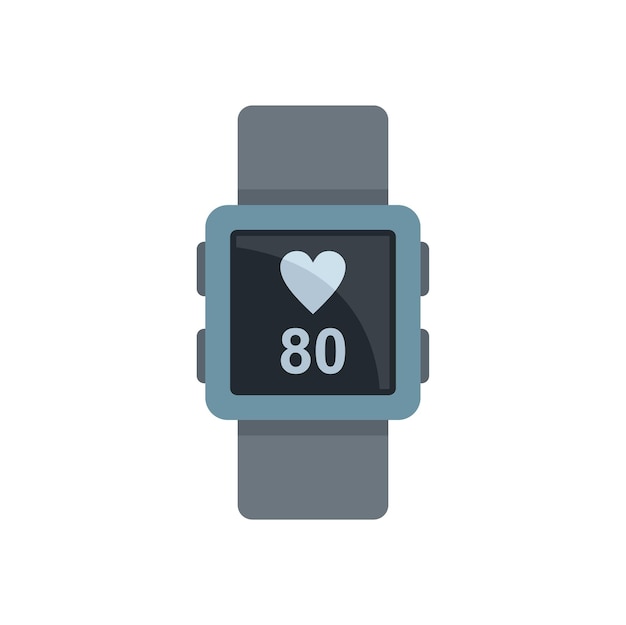 Icono de Smartwatch Ilustración plana del icono de vector de Smartwatch aislado sobre fondo blanco