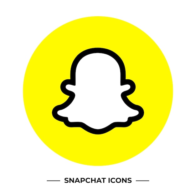 El icono de Snapchat es el símbolo del logotipo de las redes sociales.