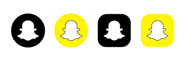 Icono de Snapchat El logotipo de las redes sociales de Snapchat