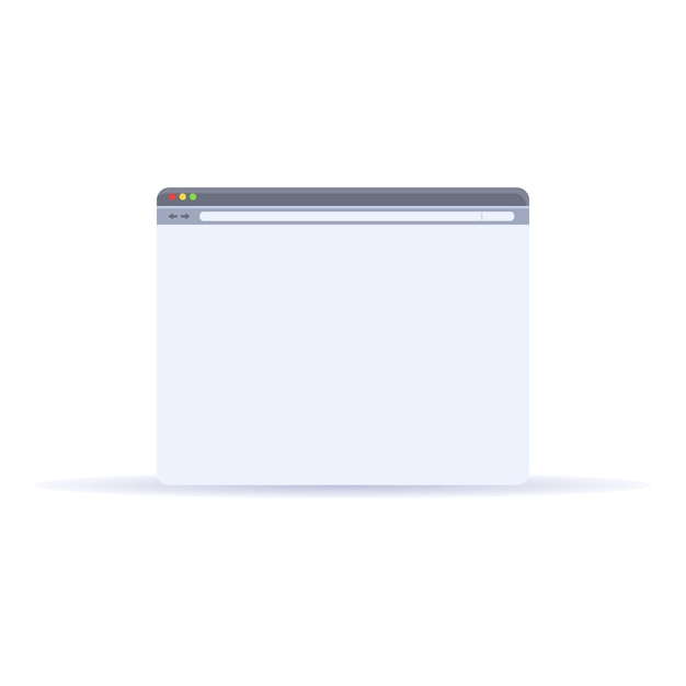 Icono de sns del navegador Caricatura de icono de vector de sns del navegador para diseño web aislado sobre fondo blanco