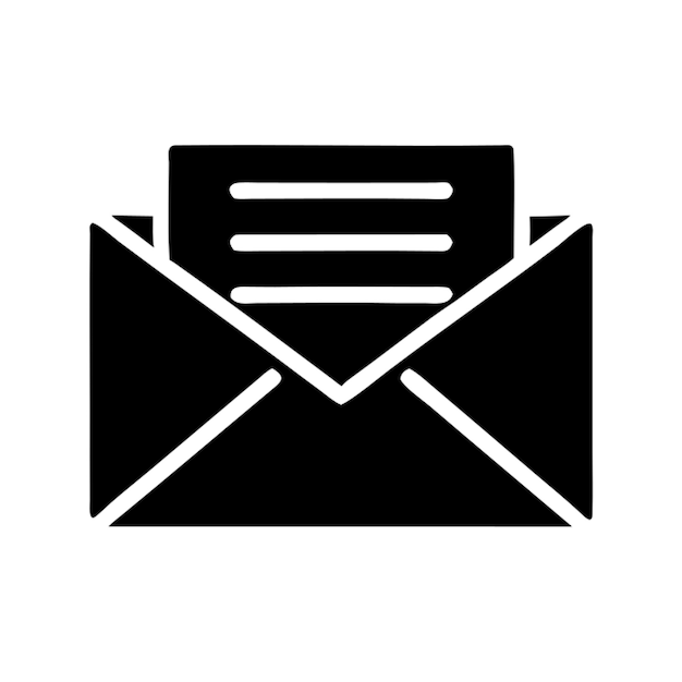 el icono del sobre de correo electrónico