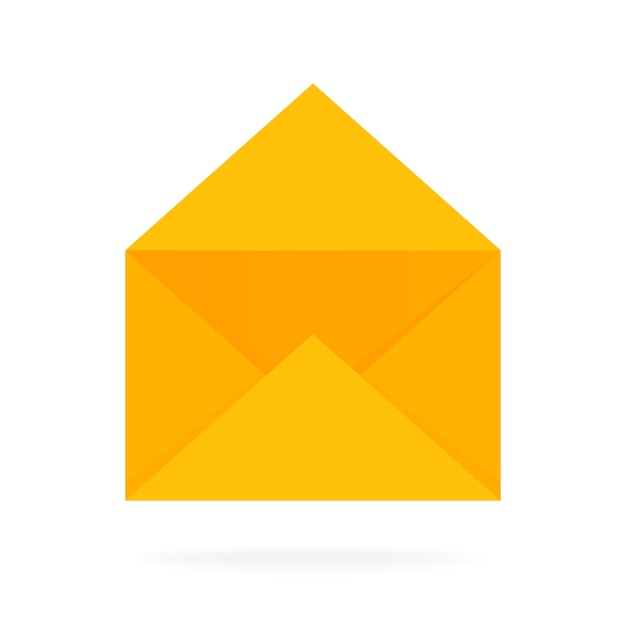 Icono de sobre de correo. Ilustración de vector de concepto de envío de correo electrónico.