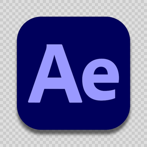 Vector icono de software adobe after effects