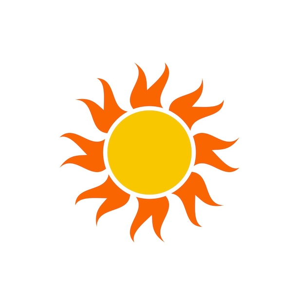 Icono de sol hecho por vector de bandera hindú