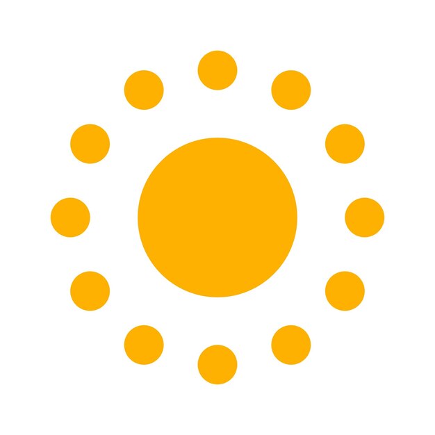 icono de sol sencillo