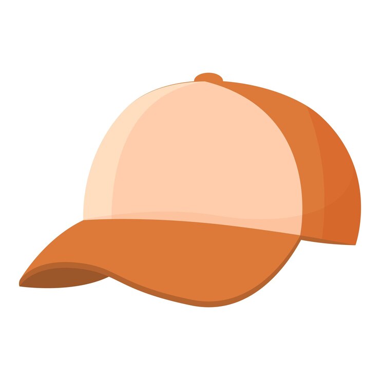 Icono de sombrero de béisbol vector de dibujos animados gorra de cabeza ropa de moda