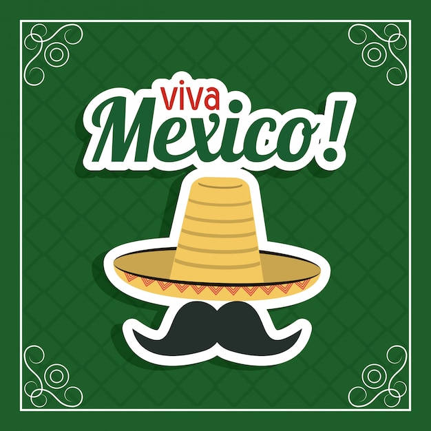 Icono de sombrero y bigote