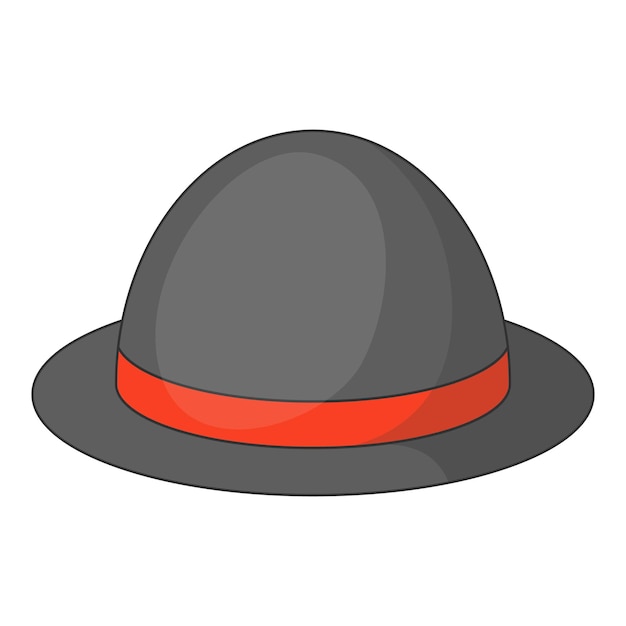 Icono de sombrero de bolos Ilustración de dibujos animados del ícono vectorial de sombreros de bolos para diseño web