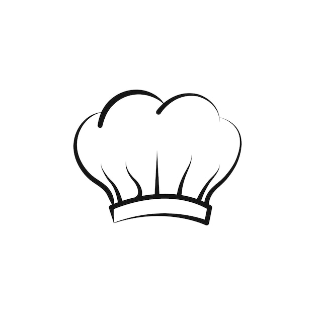 Icono de sombrero de chef Vector plano aislado en el contorno
