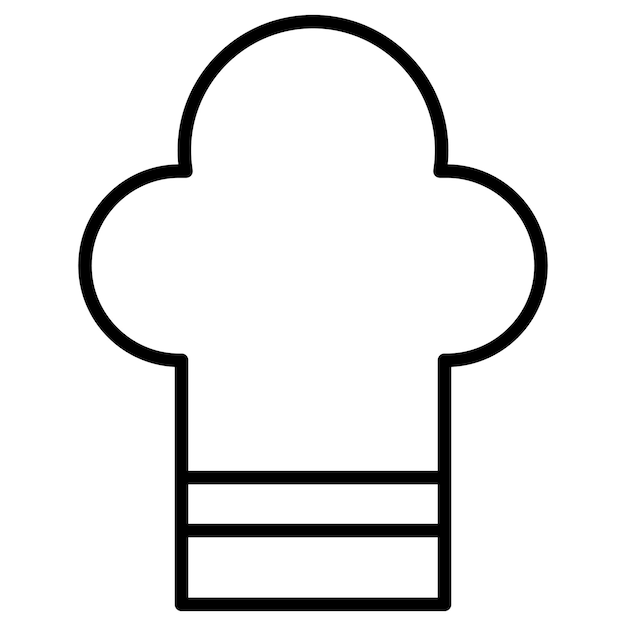 El icono del sombrero del chef