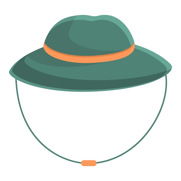 Icono de sombrero de expedición Caricatura de icono de vector de sombrero de expedición para diseño web aislado sobre fondo blanco