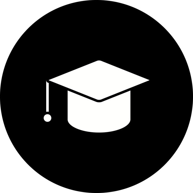 Icono del sombrero de graduación