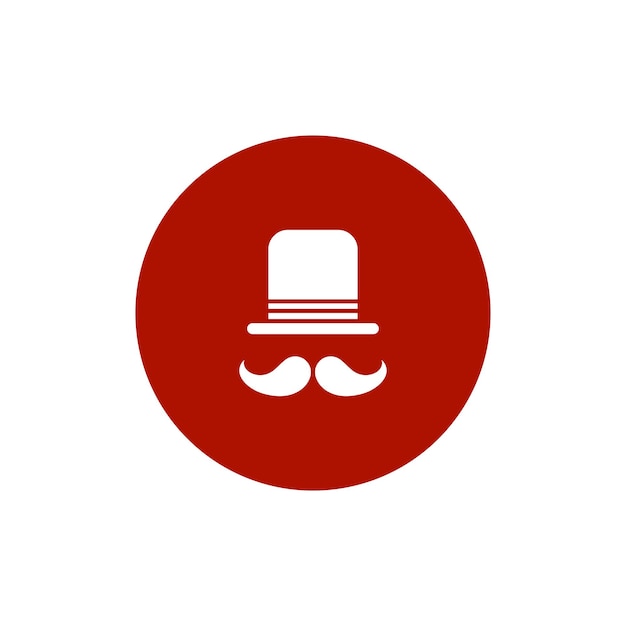 Vector icono de sombrero hipster