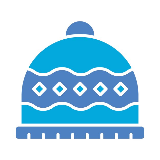 Icono de sombrero de invierno