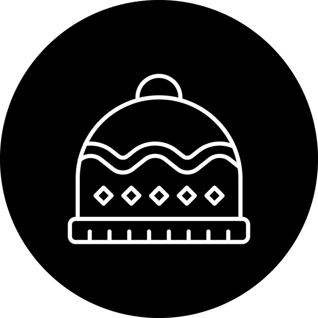 Icono del sombrero de otoño