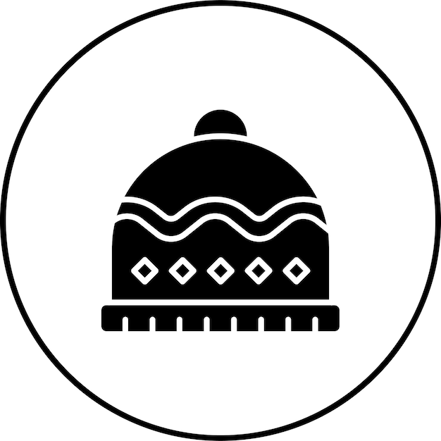 Icono del sombrero de otoño