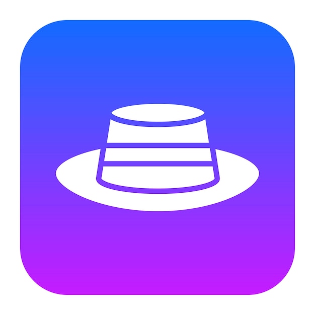 Icono del sombrero de playa
