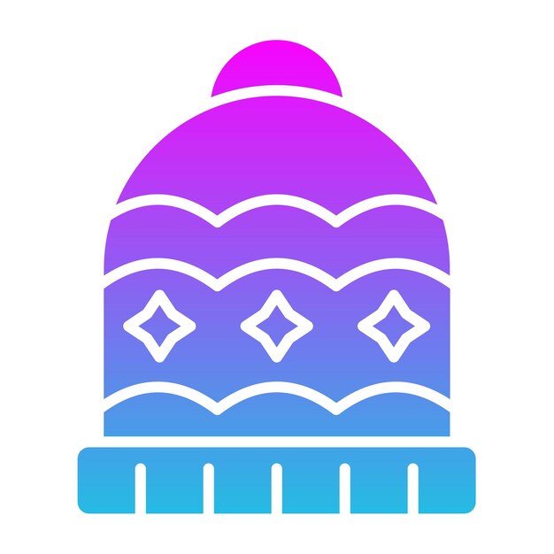 Icono de sombrero de punto