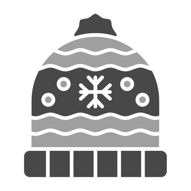 Icono de sombrero de punto