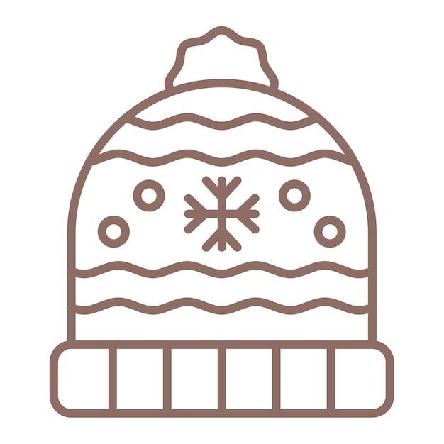 Icono de sombrero de punto