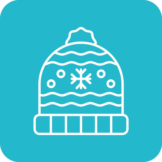 Icono de sombrero de punto