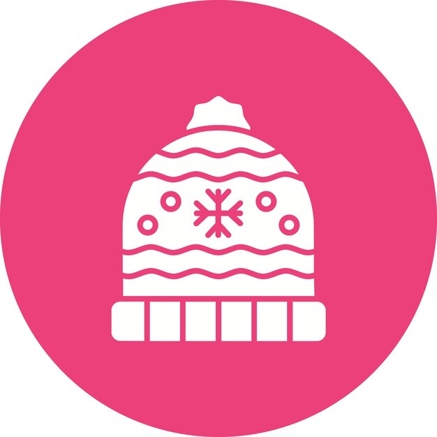 Icono de sombrero de punto