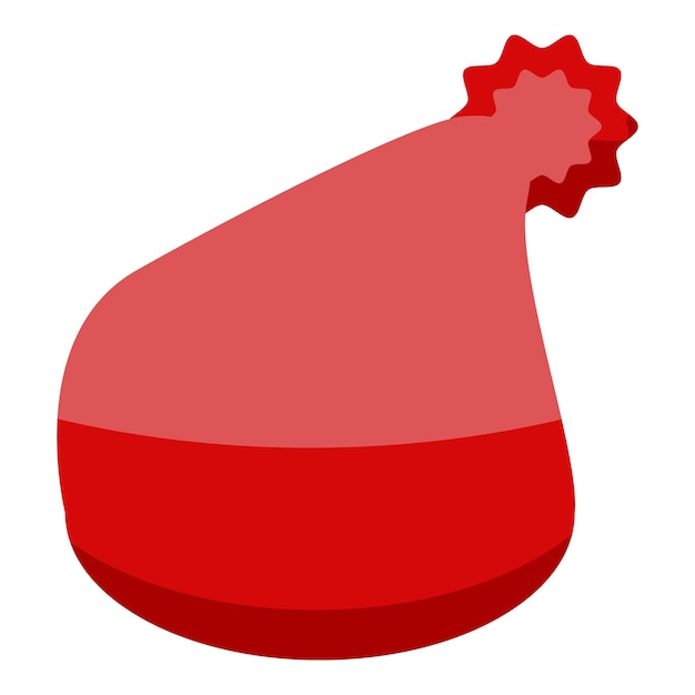 Icono de sombrero rojo moderno Isométrico del icono de vector de sombrero rojo moderno para diseño web aislado sobre fondo blanco