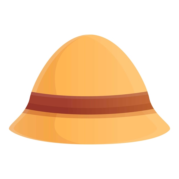 Icono de sombrero de Safari Icono vectorial de sombreros de safari para diseño web aislado en fondo blanco