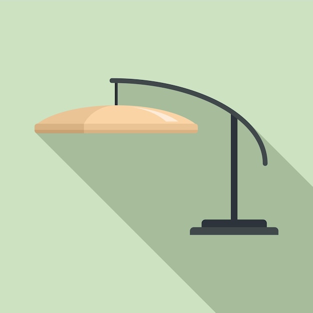 Icono de sombrilla de jardín ilustración plana del icono de vector de sombrilla de jardín para diseño web