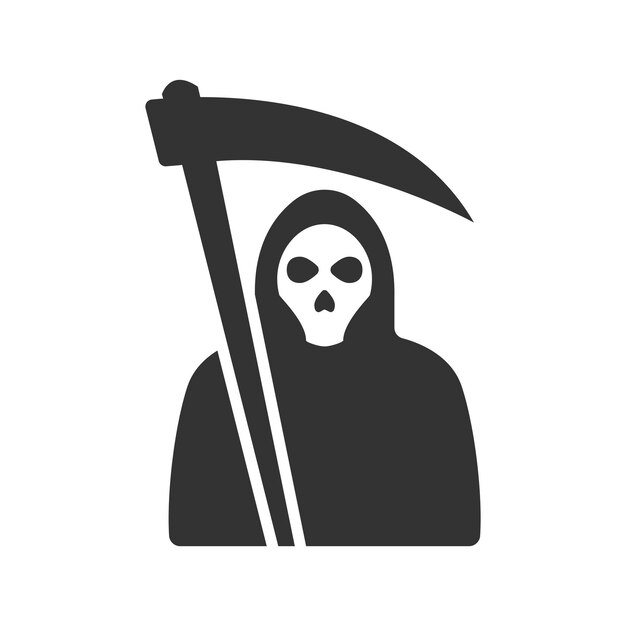 Vector el icono sombrío de la muerte