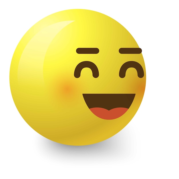 Icono de sonríe alegre Ilustración de dibujos animados de icono vectorial de sonriere alegre para la web