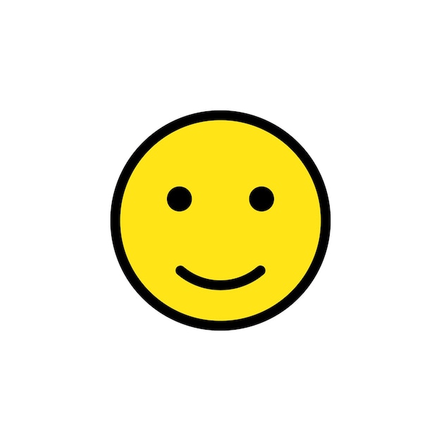 Icono de sonrisa aislado sobre fondo blanco Ilustración vectorial