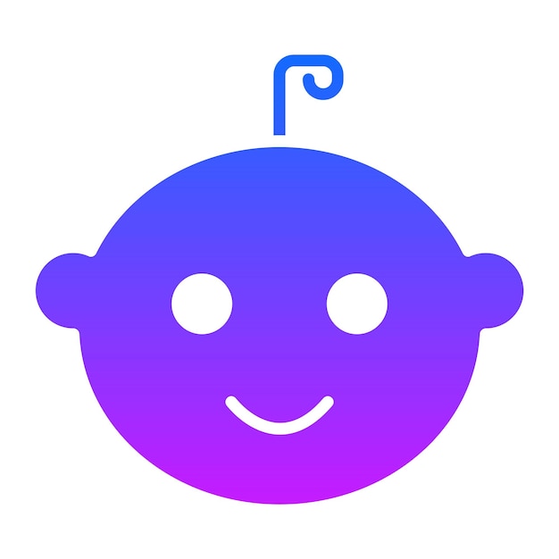 El icono de la sonrisa del bebé