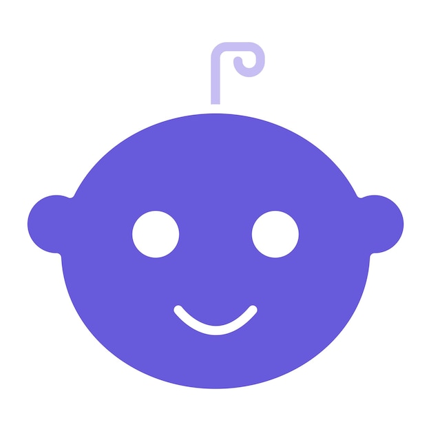 El icono de la sonrisa del bebé