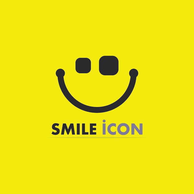 Icono de sonrisa, sonrisa, diseño de logotipo vectorial emoticonos felices negocios, diseño divertido y felicidad de emoji vectorial