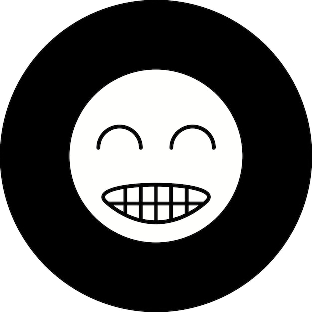 Vector el ícono de la sonrisa