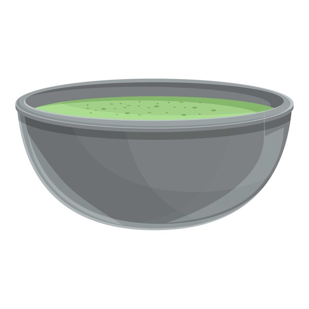Icono de sopa de crema de curry vector de dibujos animados tazón caliente comida de champiñones