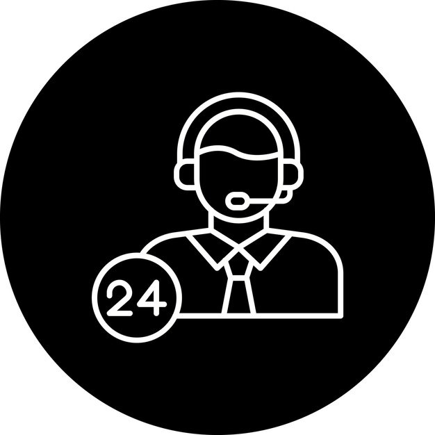 Icono de soporte las 24 horas