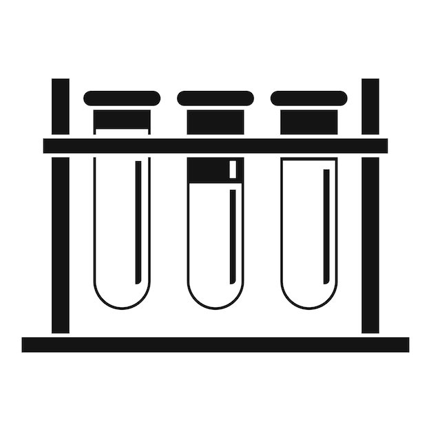 Icono de soporte de análisis de sangre Ilustración simple del icono de vector de soporte de análisis de sangre para diseño web aislado sobre fondo blanco