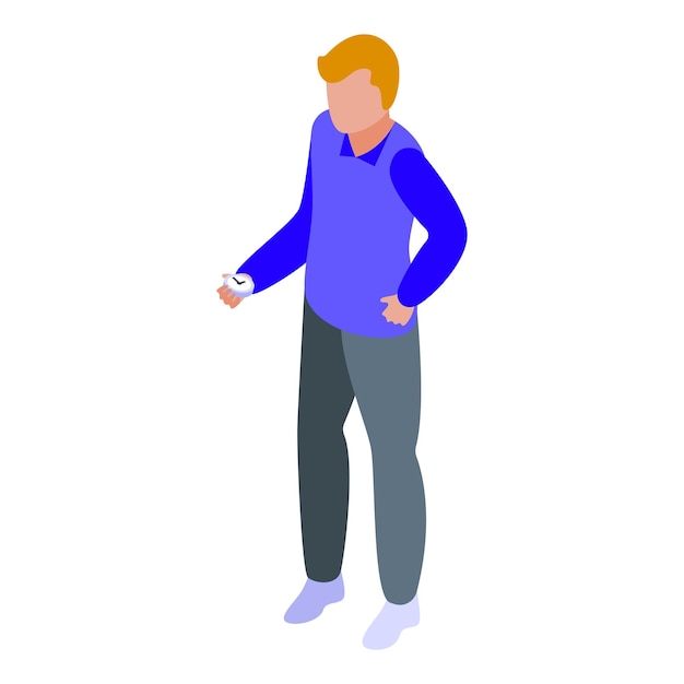 Icono de soporte de entrenamiento vector isométrico Tratamiento de lesiones Control de ayuda infantil
