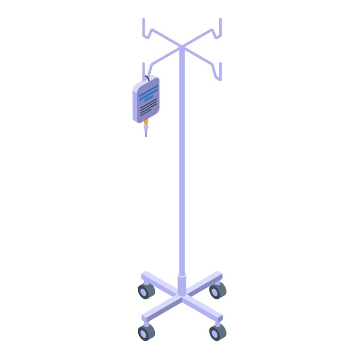 Vector icono de soporte de goteo isométrico del icono de vector de soporte de goteo para diseño web aislado sobre fondo blanco