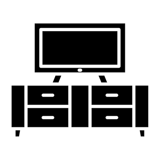Icono de soporte para televisor