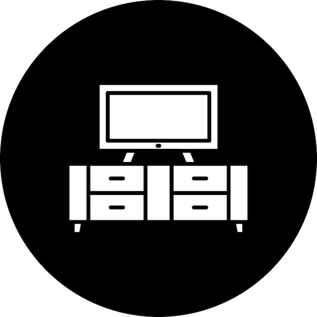 Icono de soporte para televisor