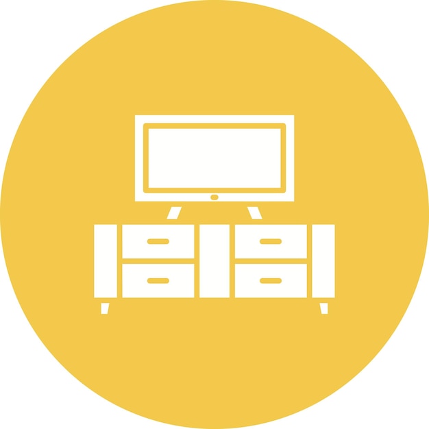 Icono de soporte para televisor