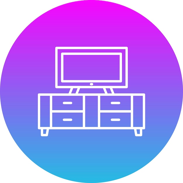 Icono de soporte para televisor