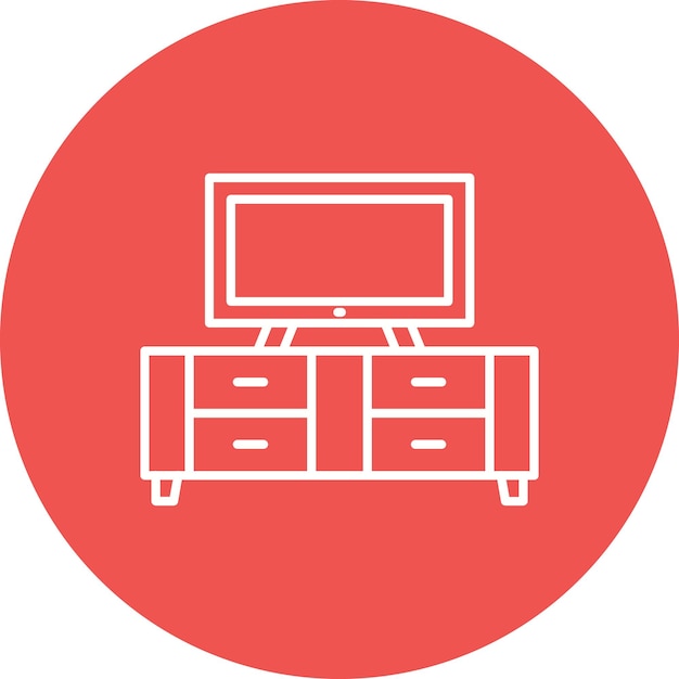 Icono de soporte para televisor