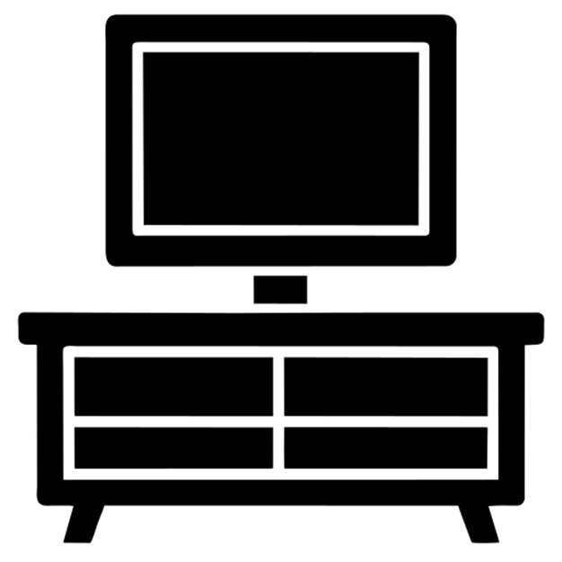 Icono del soporte de la TV