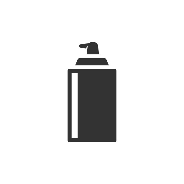 Vector icono de spray líquido en blanco y negro