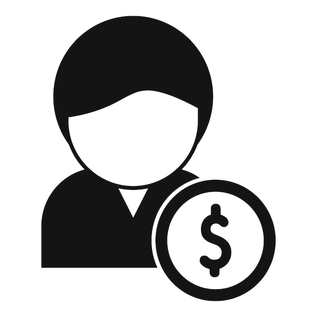 Ícono de stock de datos personales vector simple Equipo de papel